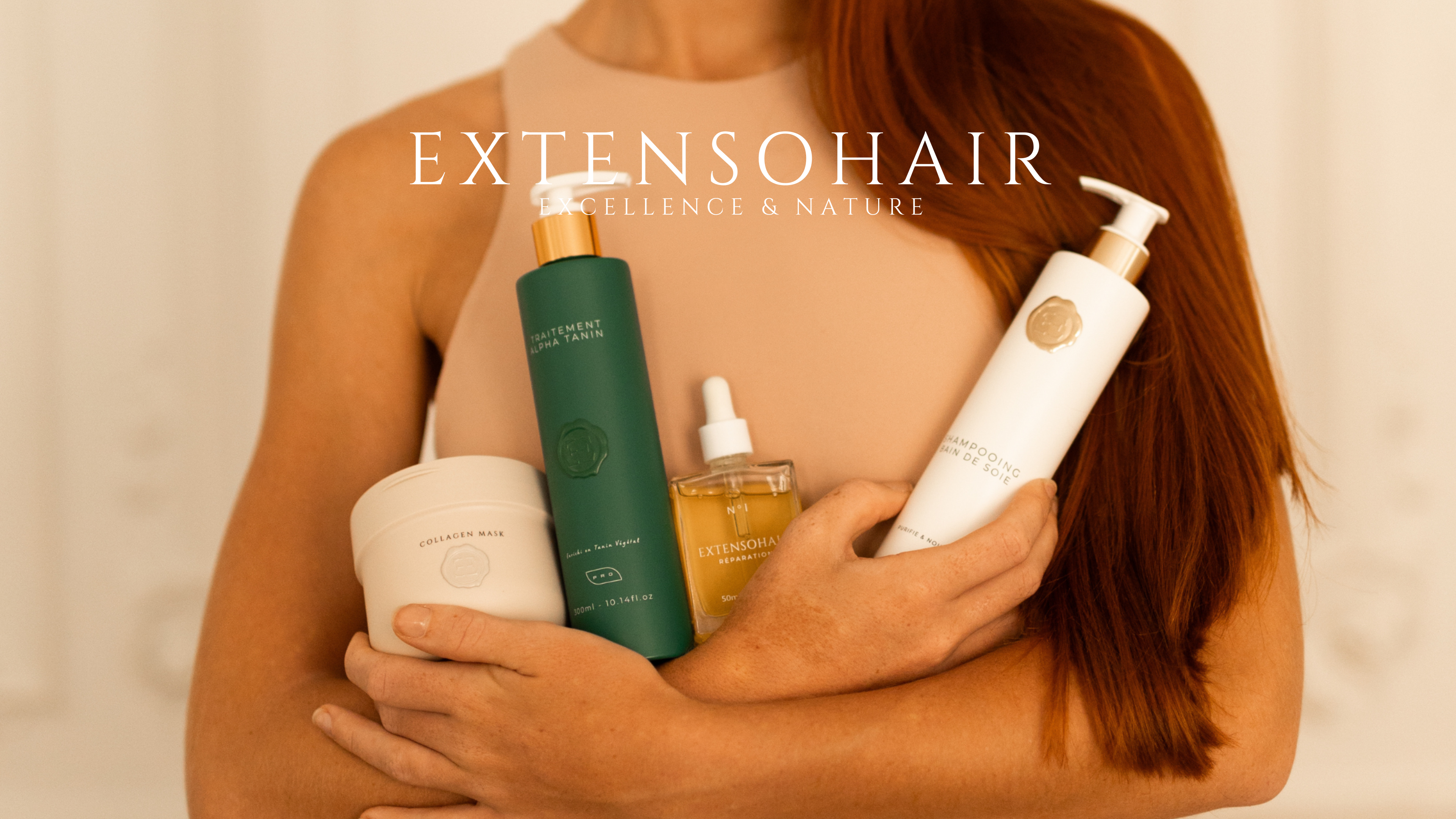 Comment obtenir un soin complet avec les produits ExtensoHair : Alpha Tanin, Masque Collagène et Élixir