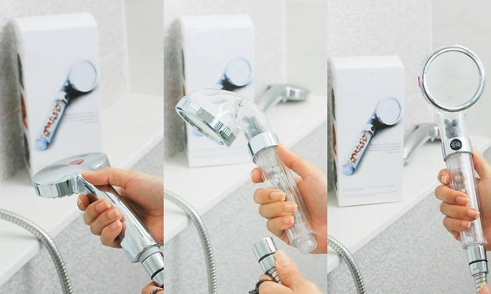 La pomme de douche PURELIFE, simple a installer.